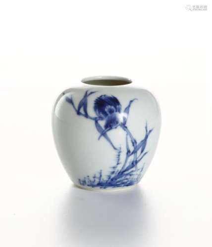 Chinese Blue and White Jar, Wang Bu