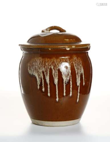 Chinese Brown Glazed Jardiniere