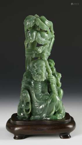 Chinese Jade Carving of Bodhidharma