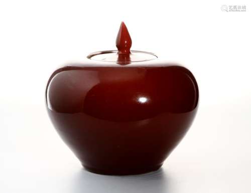 Chinese Oxblood Ginger Jar