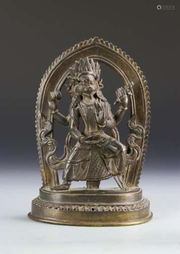 Tibetan Bronze Buddhist Figure