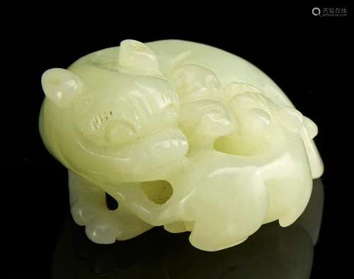 Chinese Jade Figure of Mythical Animal