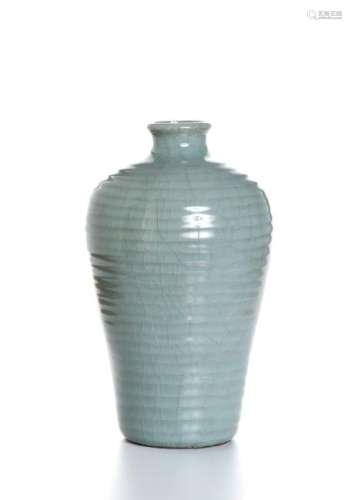 Lungchuan Celadon Kuan-Type Meiping Vase