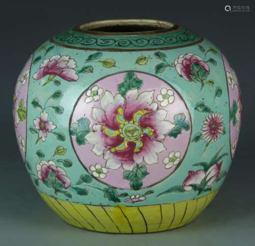 Chinese Famille Rose Jar