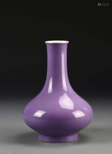 Chinese Eggplant Glazed Vase