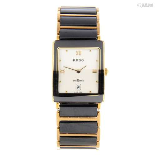 RADO - a mid-size DiaStar bracelet watch. Bi-material