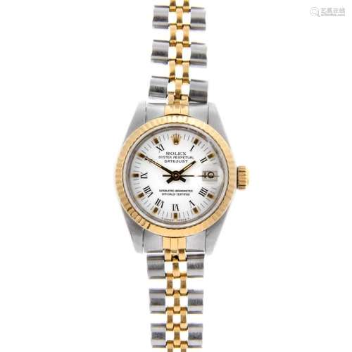 ROLEX - a lady's Oyster Perpetual Datejust bracelet