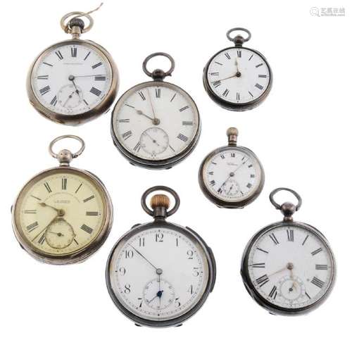 A group of eight assorted pocket watches, to include