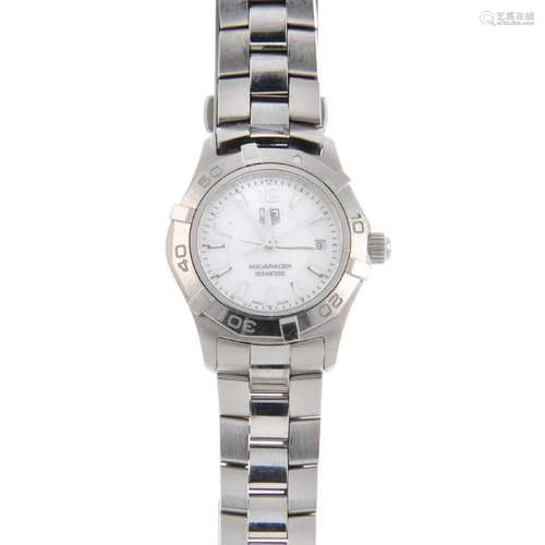 TAG HEUER - a lady's Aquaracer bracelet watch.