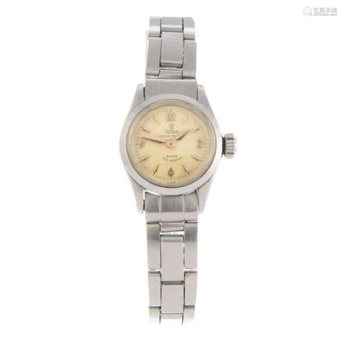 TUDOR - a lady's Oyster Princess bracelet watch.