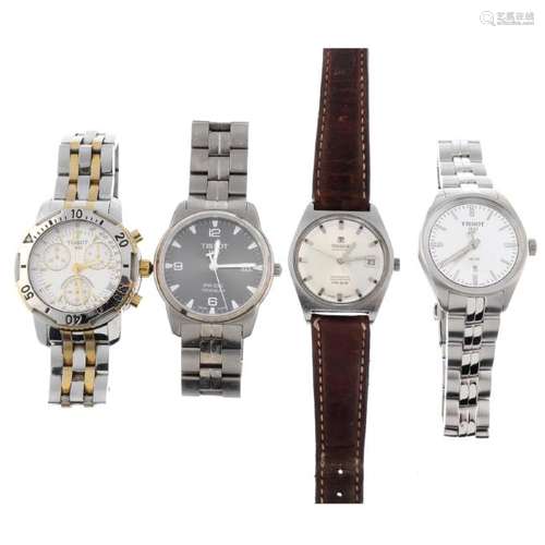 A group of four assorted Tissot watches, to include a