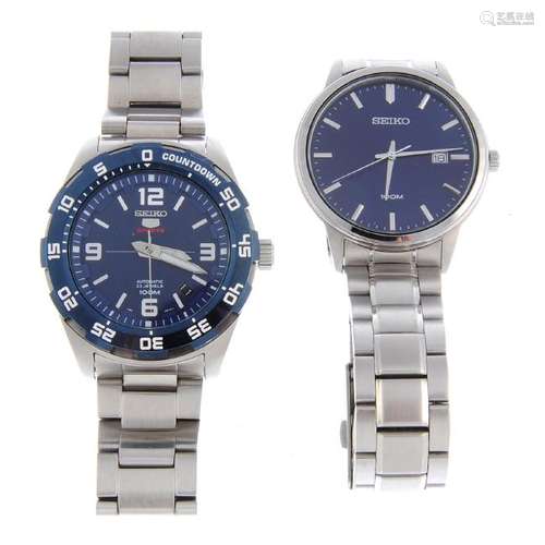 A bag of assorted Seiko watches. All recommended for