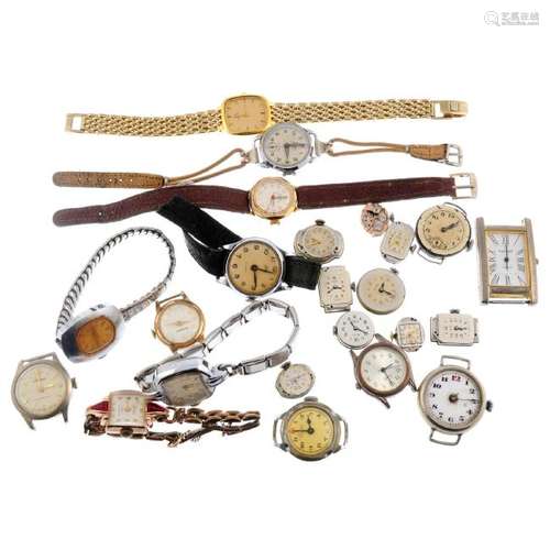 A group of fourteen assorted watches with watch