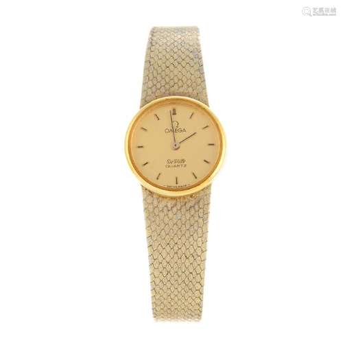 OMEGA - a lady's De Ville bracelet watch. Gold plated