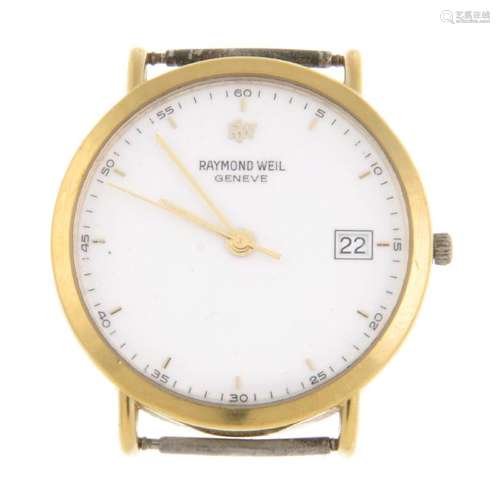 RAYMOND WEIL - a gentleman's watch head. Gold plated