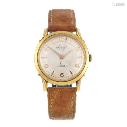 ACCURIST - a gentleman's Nivaflex wrist watch. Gold