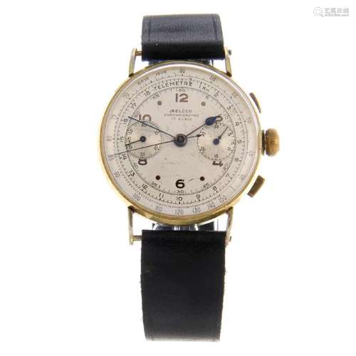 BELECO - a gentleman's chronograph wrist watch. Gold