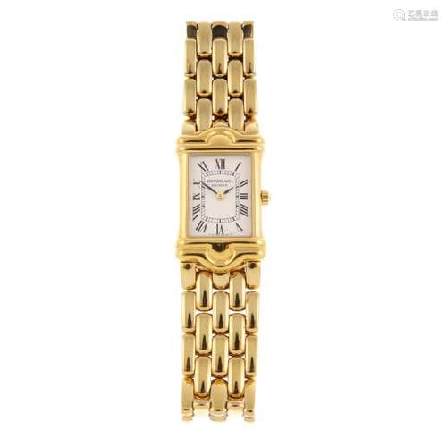 RAYMOND WEIL - a lady's bracelet watch. Gold plated