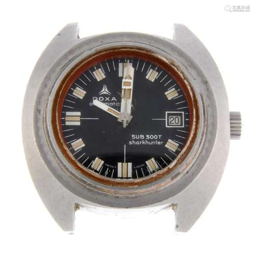 DOXA - a gentleman's Sub 300T Sharkhunter watch head.