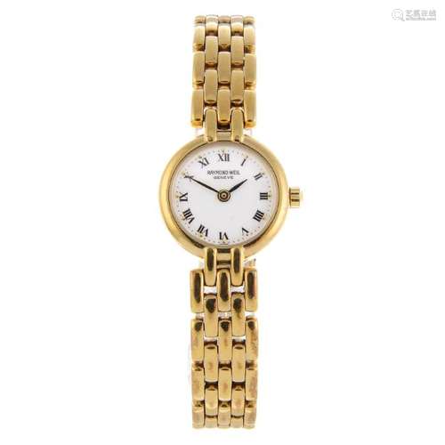 RAYMOND WEIL - a lady's bracelet watch. Gold plated