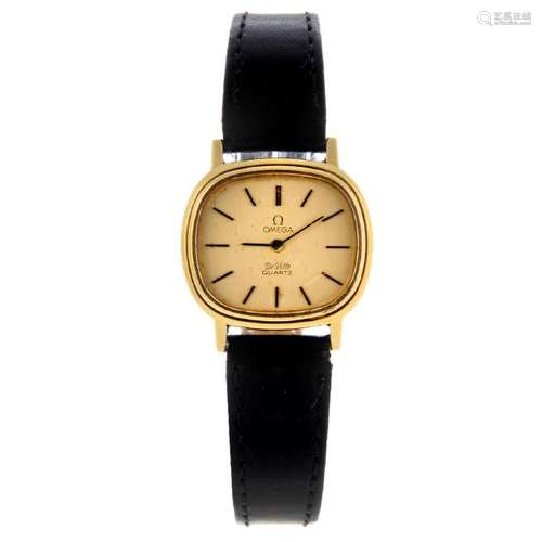 OMEGA - a lady's De Ville wrist watch. Gold plated case