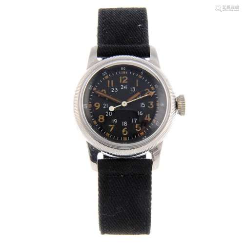 WALTHAM - a military issue wrist watch. Stainless steel