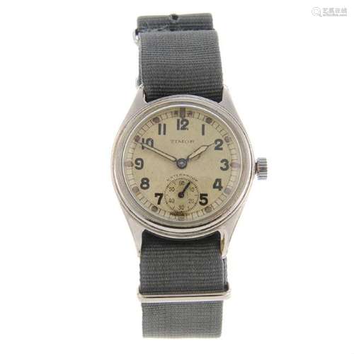 TIMOR - a military issue wrist watch. Nickel plated