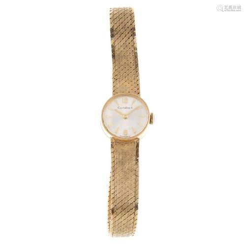 CORTEBERT - a lady's bracelet watch. 9ct yellow gold,