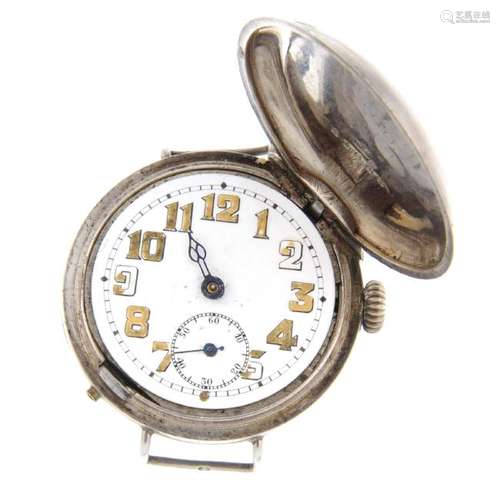 A gentleman's full hunter trench style watch head.