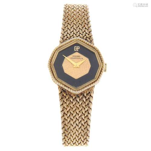 GIRARD-PERREGAUX - a lady's bracelet watch. Gold plated