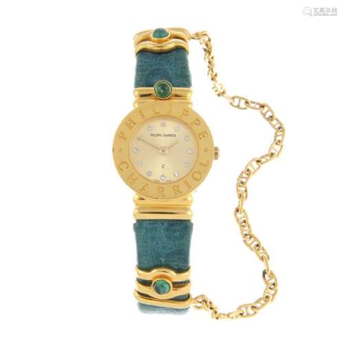 PHILIPPE CHARRIOL - a lady's wrist watch. Gold plated