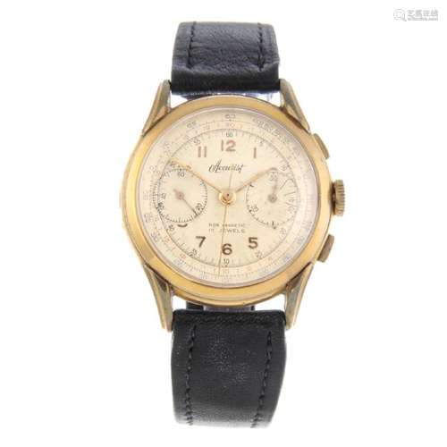 ACCURIST - a gentleman's chronograph wrist watch. Gold