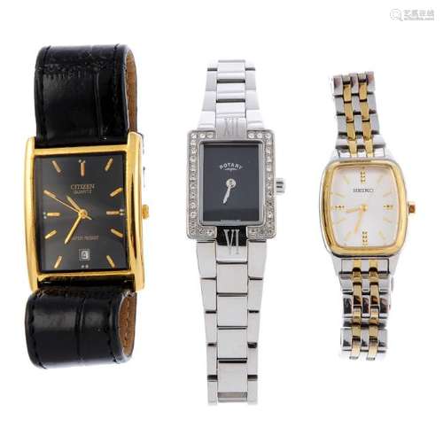 A group of six assorted watches, to include examples by