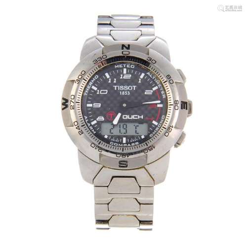 TISSOT - a gentleman's T-Touch bracelet watch. Titanium