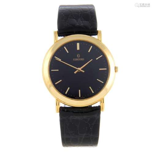 CONCORD - a gentleman's wrist watch. 18ct yellow gold