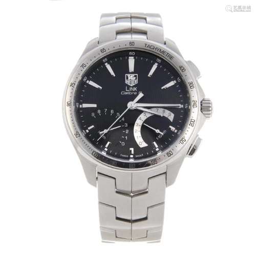 TAG HEUER - a gentleman's Link Calibre S bracelet