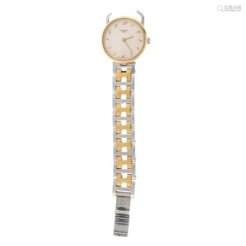 HERMES - a lady's Arceau bracelet watch. Stainless