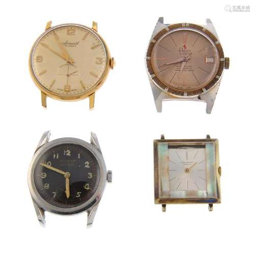 A group of four assorted mechanical watches, to include