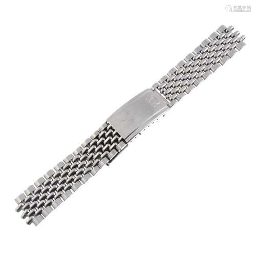 OMEGA - a gentleman's stainless steel bracelet with