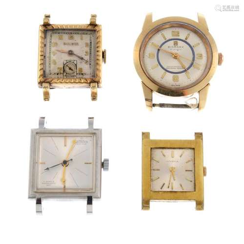 A group of four assorted mechanical watches, to include