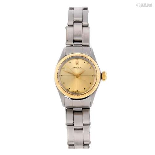 ROLEX - a lady's Oyster Perpetual bracelet watch. Circa