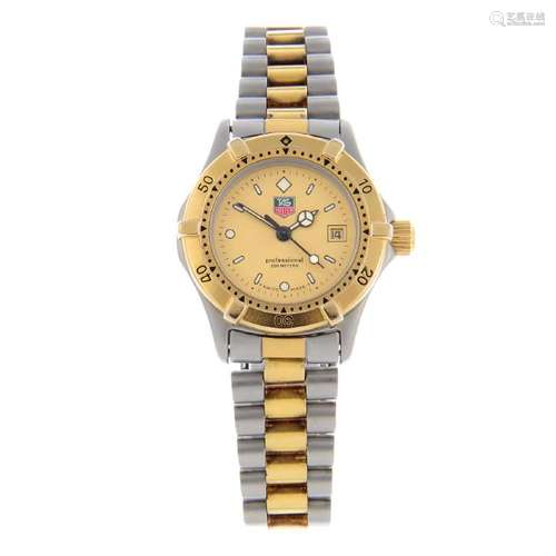 TAG HEUER - a lady's 2000 Series bracelet watch.