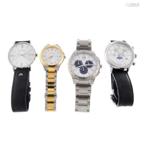 A group of four assorted Maurice Lacroix watches, to