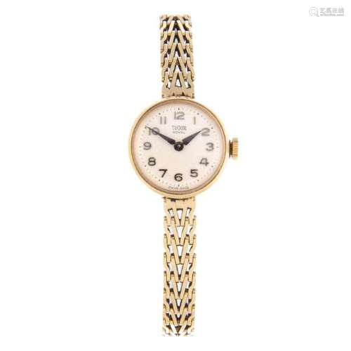 TUDOR - a lady's Royal bracelet watch. 9ct yellow gold