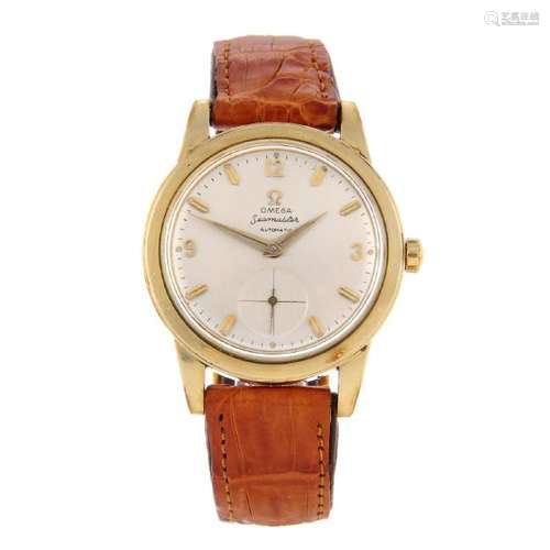 OMEGA - a gentleman's Seamaster wrist watch. Gold