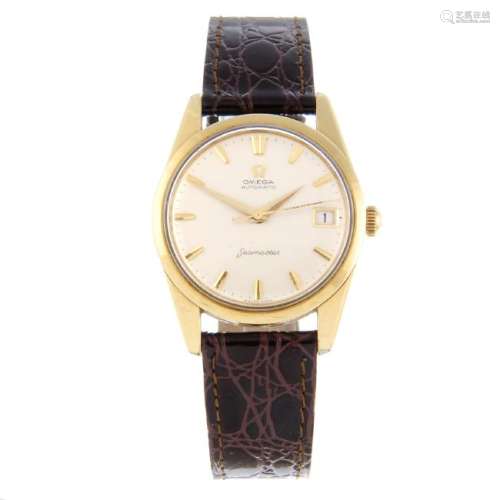OMEGA - a gentleman's Seamaster wrist watch. Gold