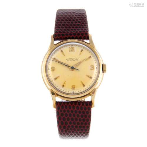 WITTNAUER - a gentleman's wrist watch. Gold plated case