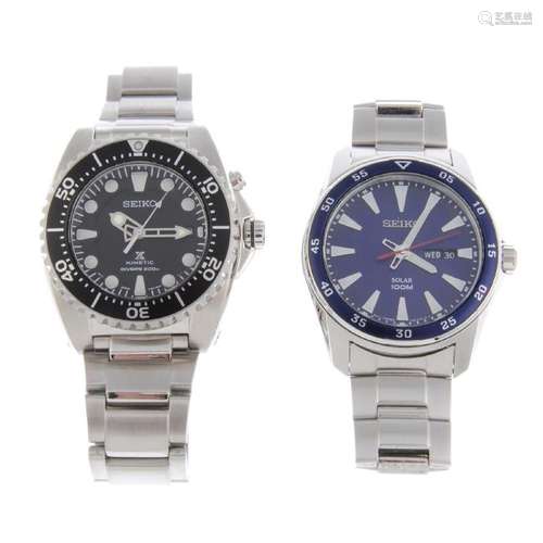 A bag of assorted Seiko watches. All recommended for