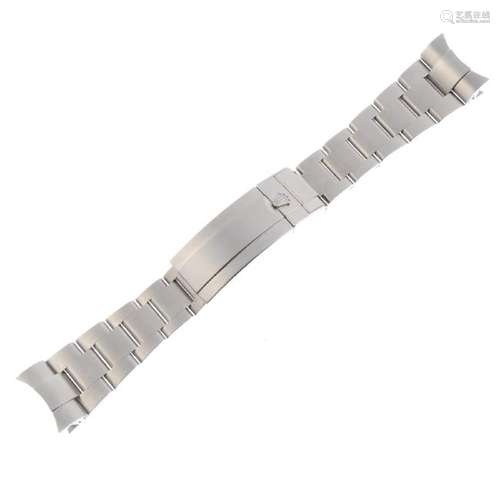 ROLEX - a gentleman's stainless steel Oyster bracelet