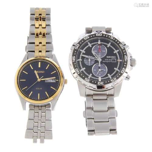 A bag of assorted Seiko watches. All recommended for